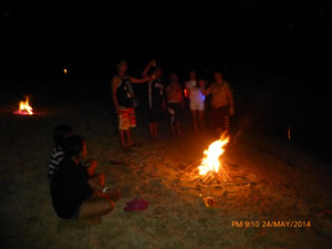 Bonfire in Calatagan Batangas